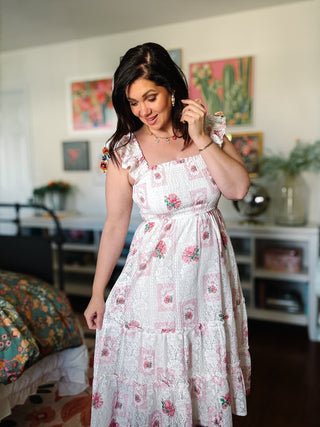 Ainsley Lace Midi Dress