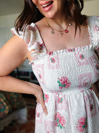 Ainsley Lace Midi Dress
