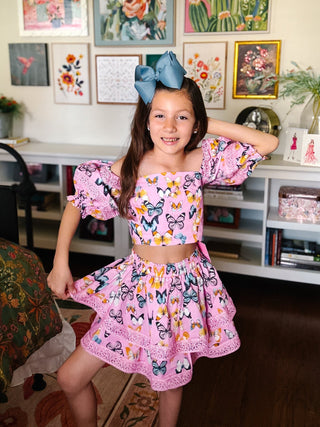 Buddy Love Feelin' Butterflies Emmie Tween Skirt Set
