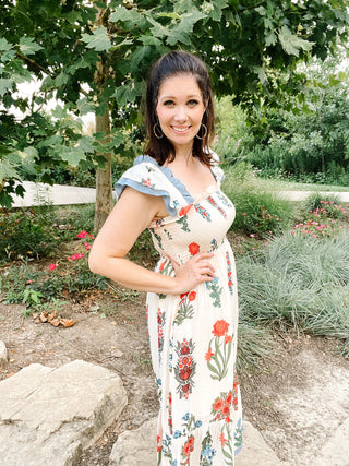 Berkley Dress - Lightweight Cream Fall Midi Dress