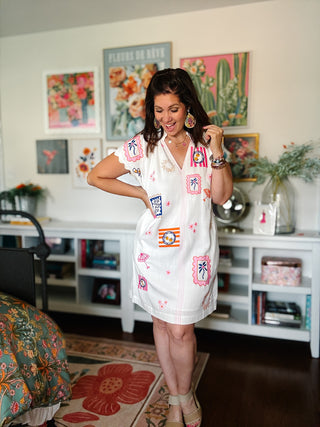 THML Positano Postcard Mini Dress