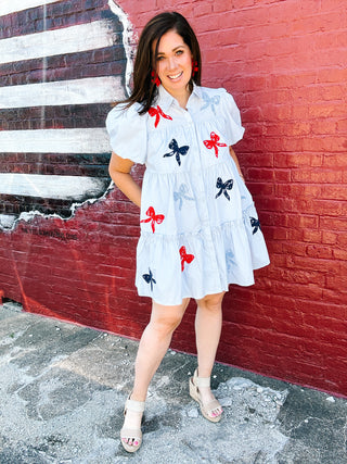 Liberty Bow Mini Dress
