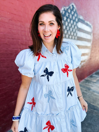 Liberty Bow Mini Dress