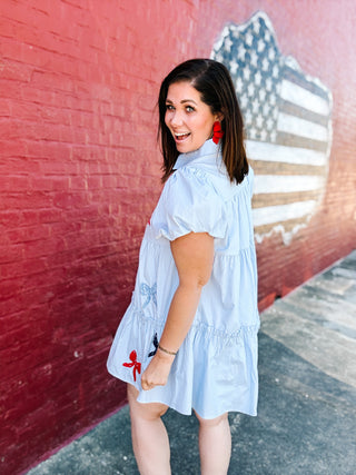 Liberty Bow Mini Dress