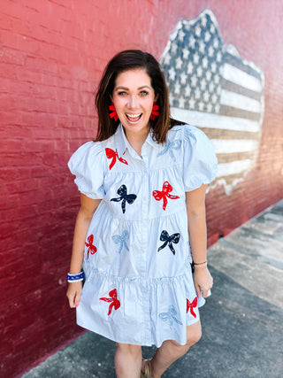Liberty Bow Mini Dress