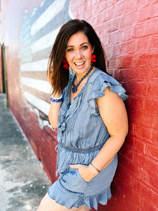 Winona Denim Romper
