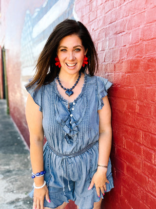 Winona Denim Romper