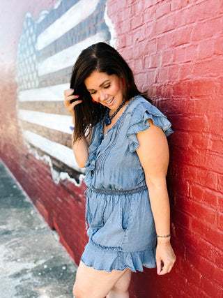 Winona Denim Romper