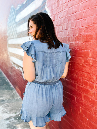Winona Denim Romper