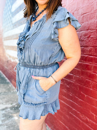 Winona Denim Romper