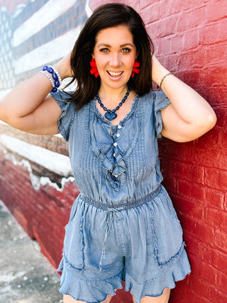 Winona Denim Romper