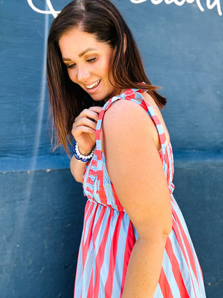 Betsy Rose Stripe Midi Dress