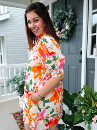 Magnolia Floral Mini Dress