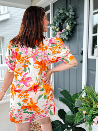 Magnolia Floral Mini Dress