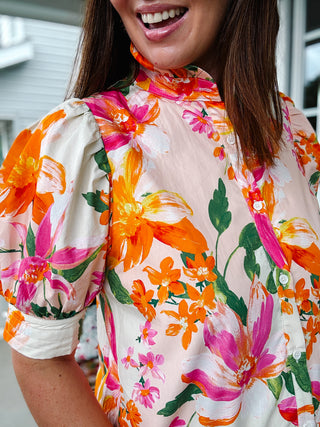 Magnolia Floral Mini Dress