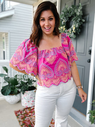 Nicolette Eyelet Top